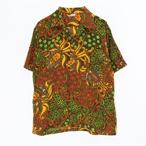 맨 폴리 혼방 패턴 하와이안 셔츠(가슴단면 59cm)
